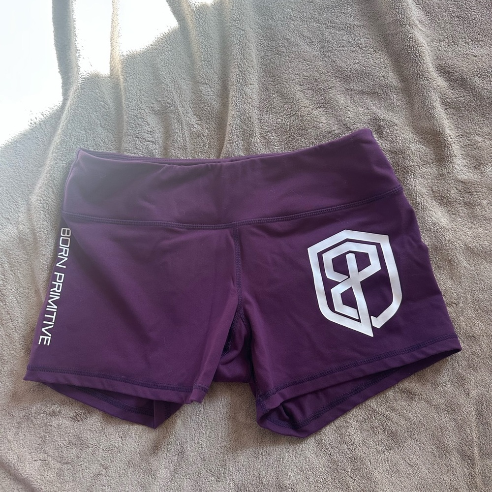 Born Primitive Women's Athletic Shorts in Deep Purple